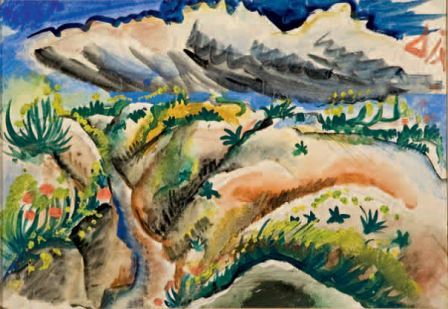 Otto Dix, Scützengraben in der Champagne [Trincee nella Champagne], 1916, acquarello e matita su carta, 20,4x28,8, Milano, Collezione privata