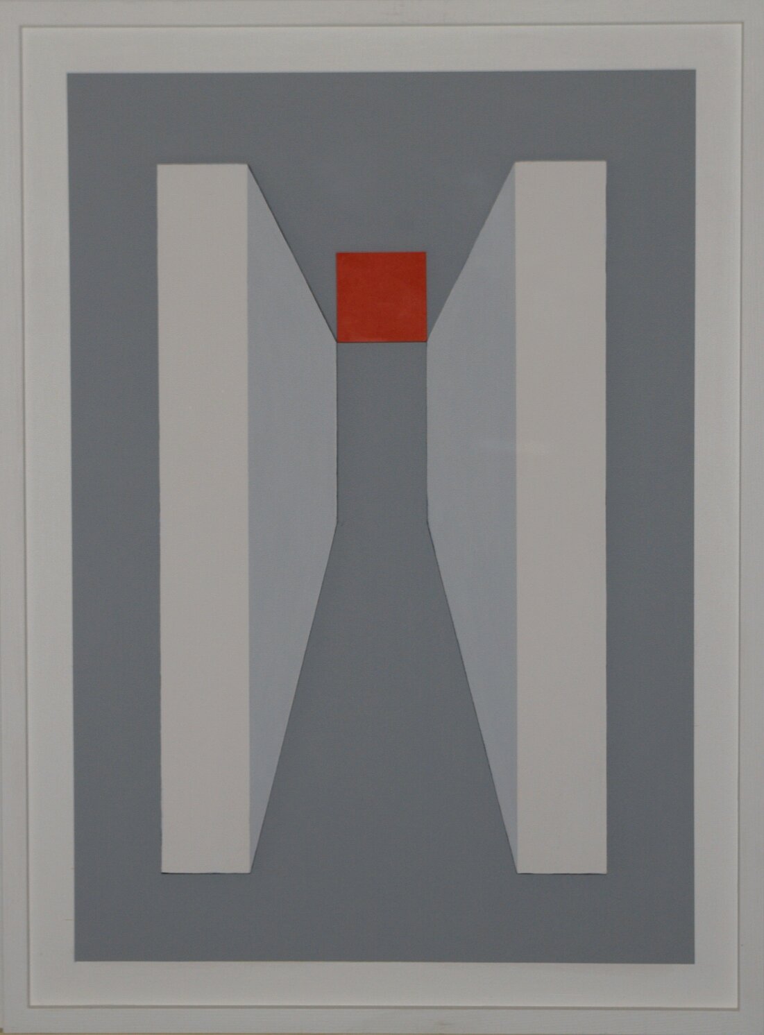 ProfonditÖ dell'uomo - 2017 - legno in rilievo dipinto - 81x60