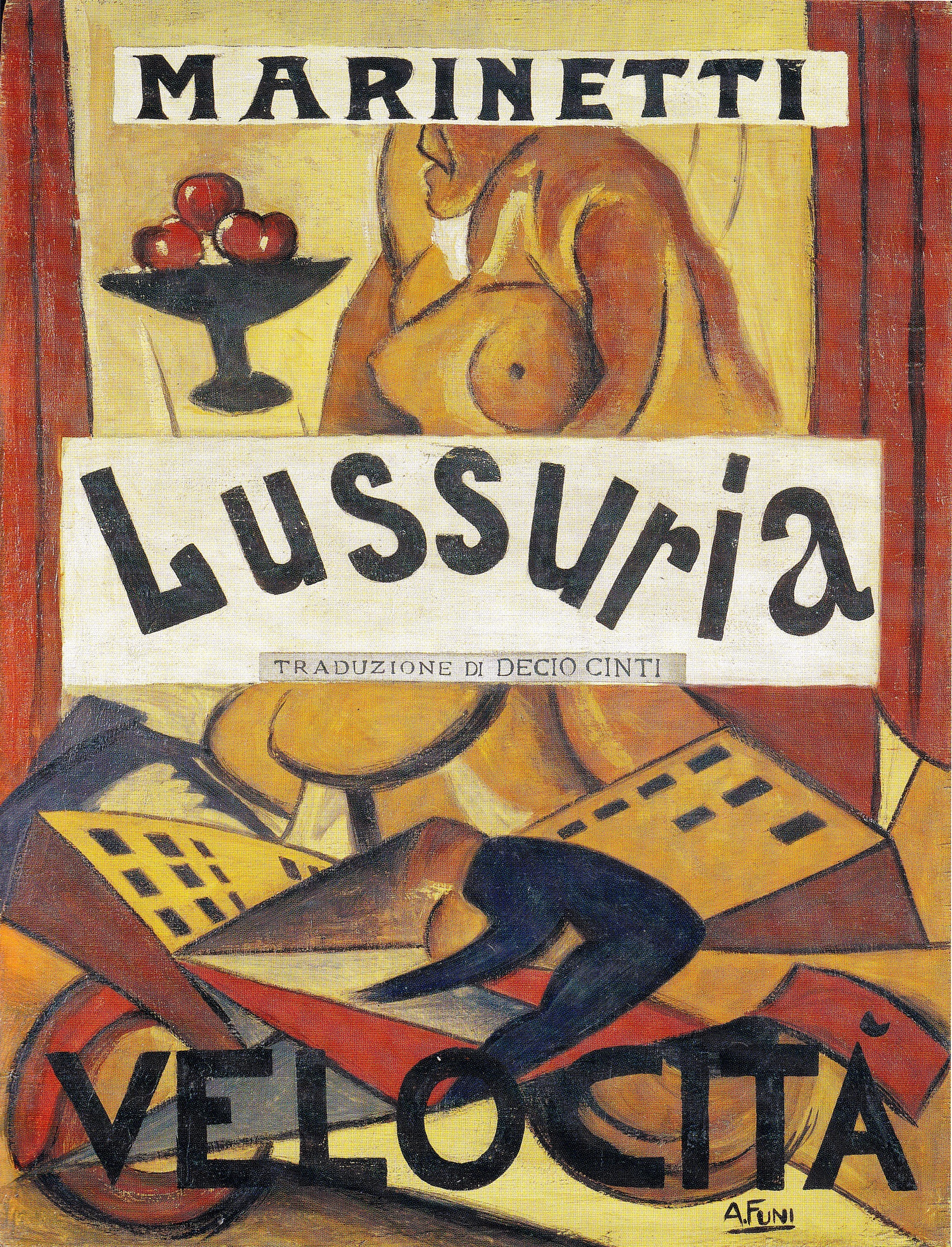 Achille Funi Marinetti. Lussuria. Velocità 1914-1920