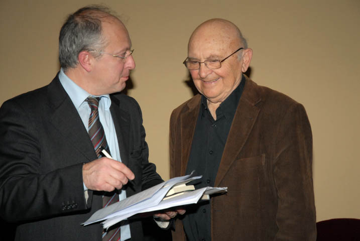 Camillo Fornasieri con Appelfeld all'incontro CMC del 2009