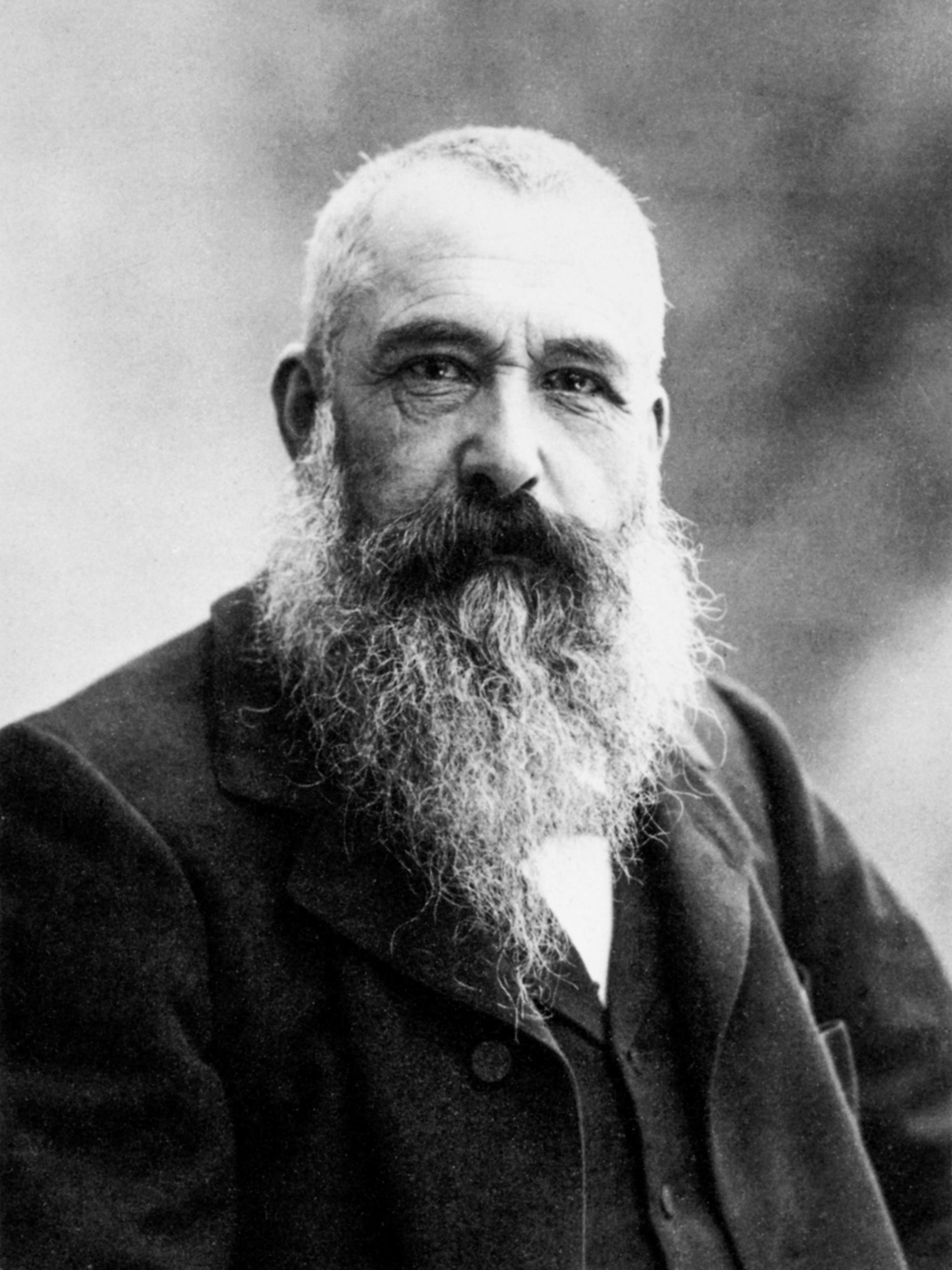 Portrait photograph of the French impressionist painter Claude Monet by Nadar, 1899